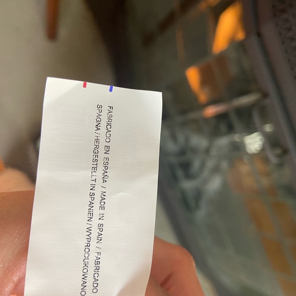 Striped Off-The-Shoulder Midi Wrap Dress, Size M - Picture 14 of 14